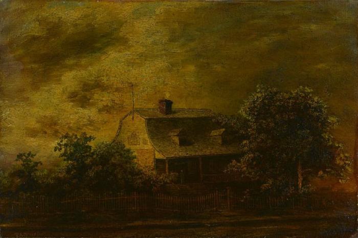 Ralph Albert Blakelock Farmhouse of F.B. Guest oil painting picture